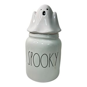 Rae Dunn "SPOOKY" Figural Canister